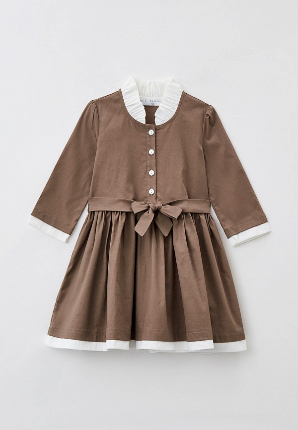 Платья для девочки Ete Children цвет коричневый 