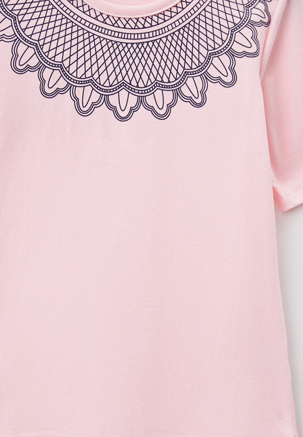 Футболка КотМарКот розовый, размер 134, фото 3