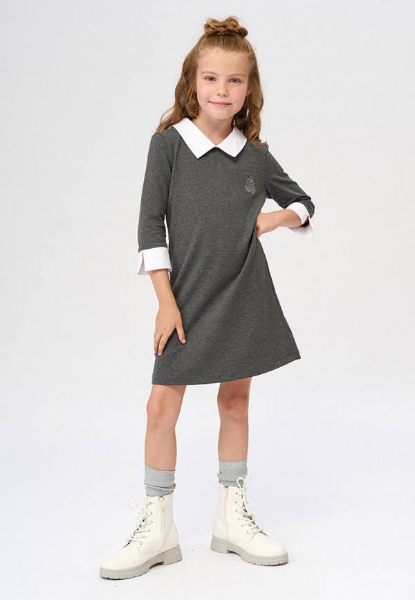 Платье КотМарКот серый, размер 122, фото 4