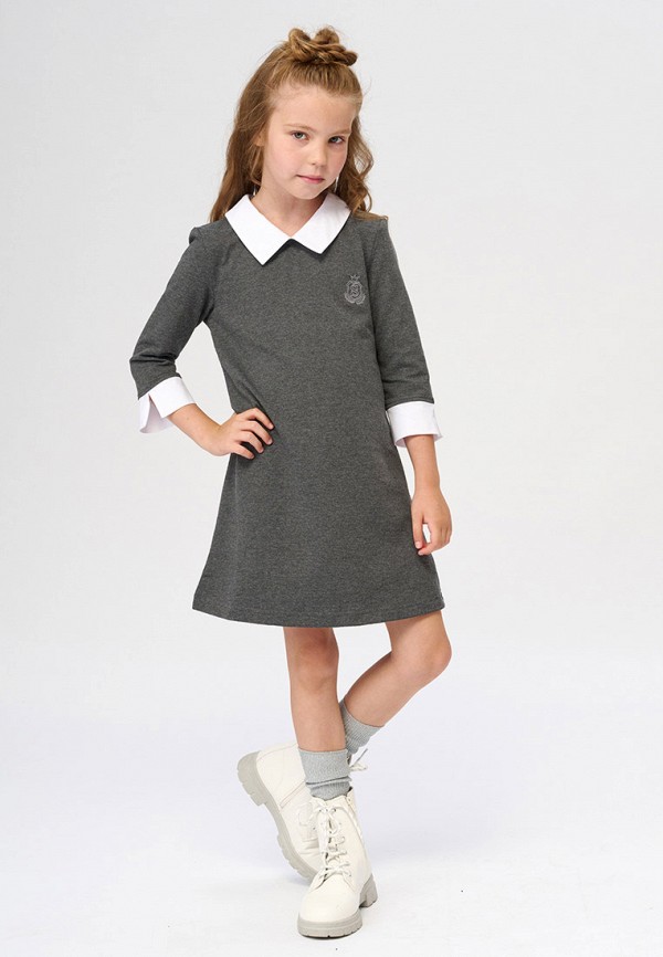 Платье КотМарКот серый, размер 122, фото 5