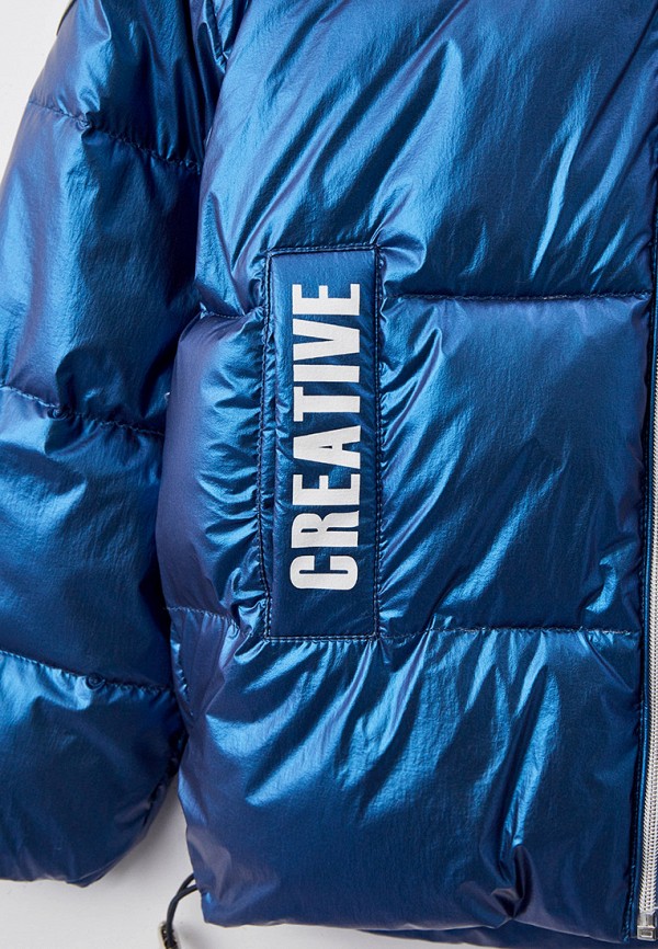 Куртка для девочки утепленная АксАрт цвет синий  Фото 3
