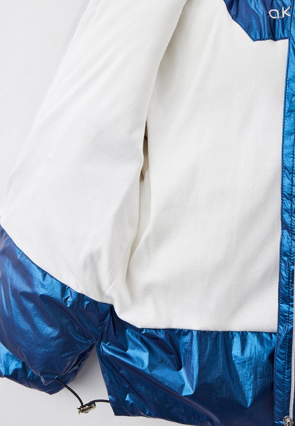 Куртка для девочки утепленная АксАрт цвет синий  Фото 4