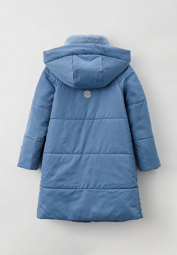 Куртка для девочки утепленная Smith's brand цвет голубой  Фото 2