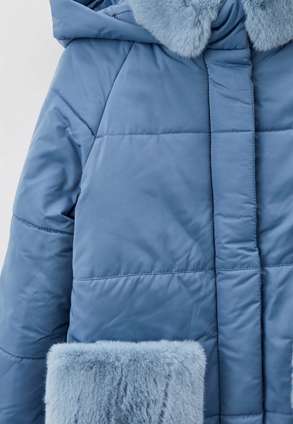 Куртка для девочки утепленная Smith's brand цвет голубой  Фото 3