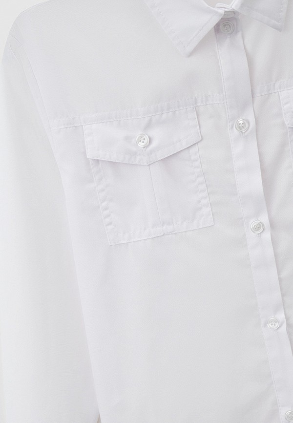 Рубашка для девочки NinoMio цвет белый  Фото 3