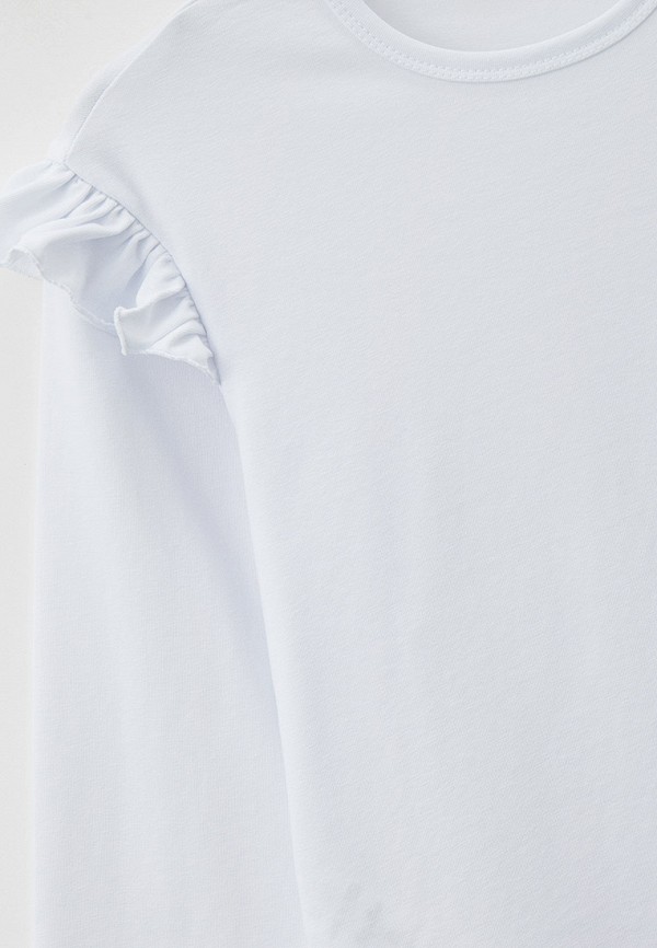 Лонгслив для девочки NinoMio цвет белый  Фото 3