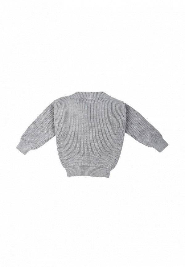 Пуловер для девочки Amarobaby цвет серый  Фото 2