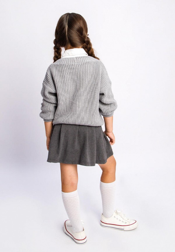 Пуловер для девочки Amarobaby цвет серый  Фото 5