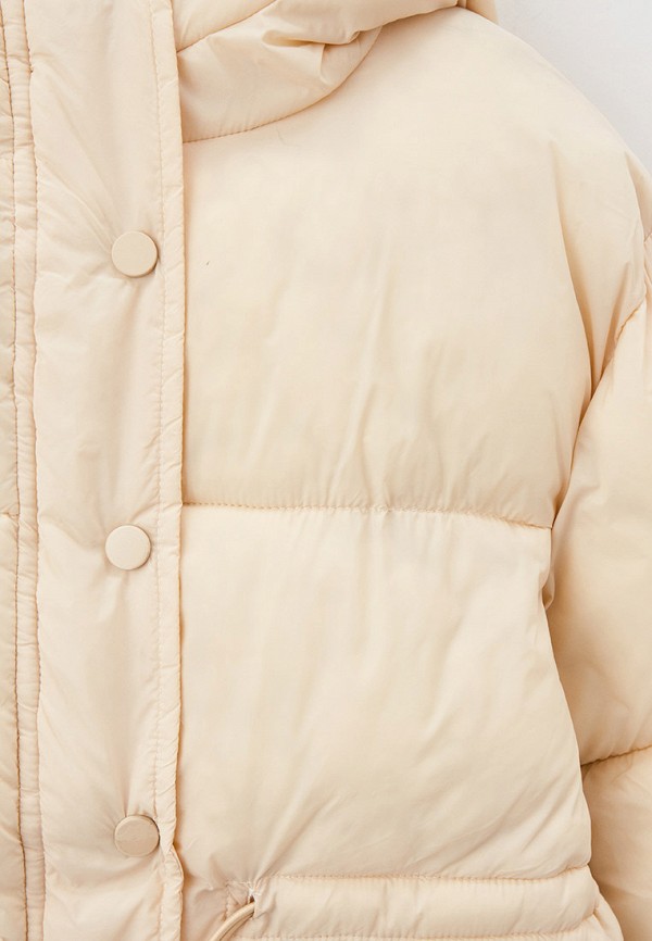 Куртка для девочки утепленная Sela цвет бежевый  Фото 4