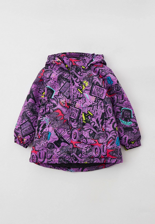Куртка для девочки утепленная Sela цвет фиолетовый 