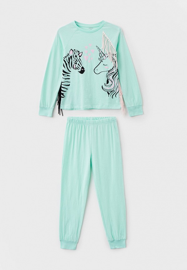 Пижама для девочки Repost цвет бирюзовый 