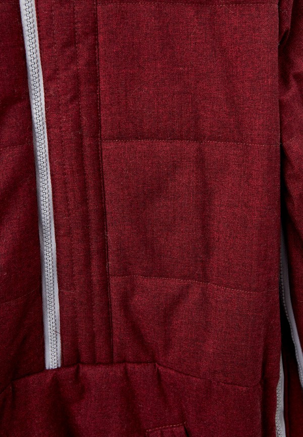 Куртка для девочки утепленная и варежки Smena цвет бордовый  Фото 3