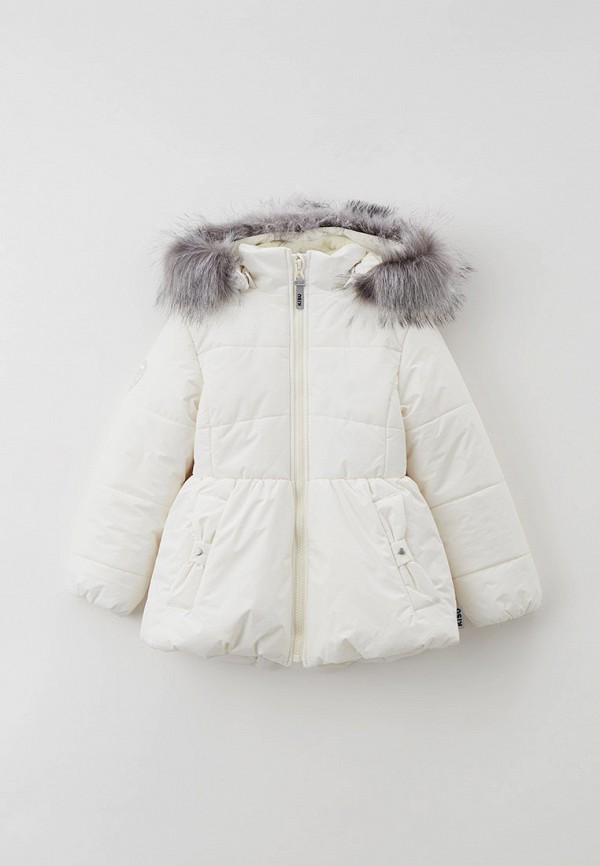 Куртка для девочки утепленная Kisu цвет белый 