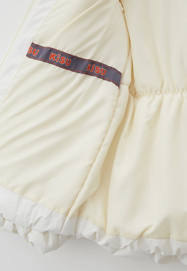 Куртка для девочки утепленная Kisu цвет белый  Фото 3