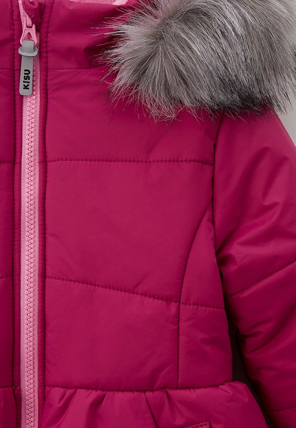 Куртка для девочки утепленная Kisu цвет фуксия  Фото 4