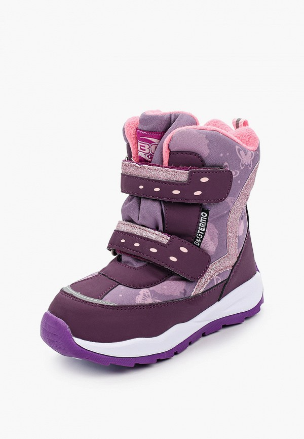 Ботинки для девочки BG Termo цвет фиолетовый  Фото 2