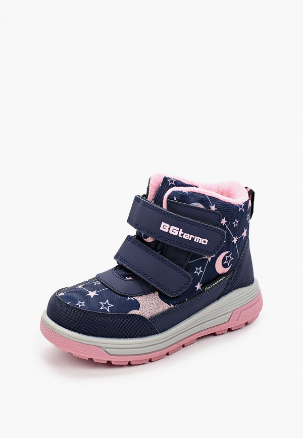 Ботинки для девочки BG Termo цвет синий  Фото 2