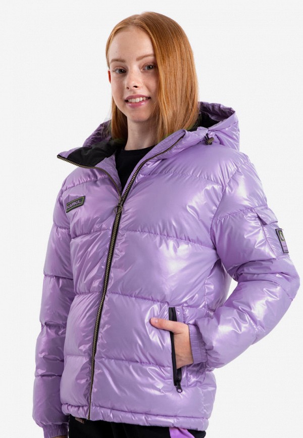 Куртка для девочки утепленная Kapika цвет фиолетовый  Фото 4