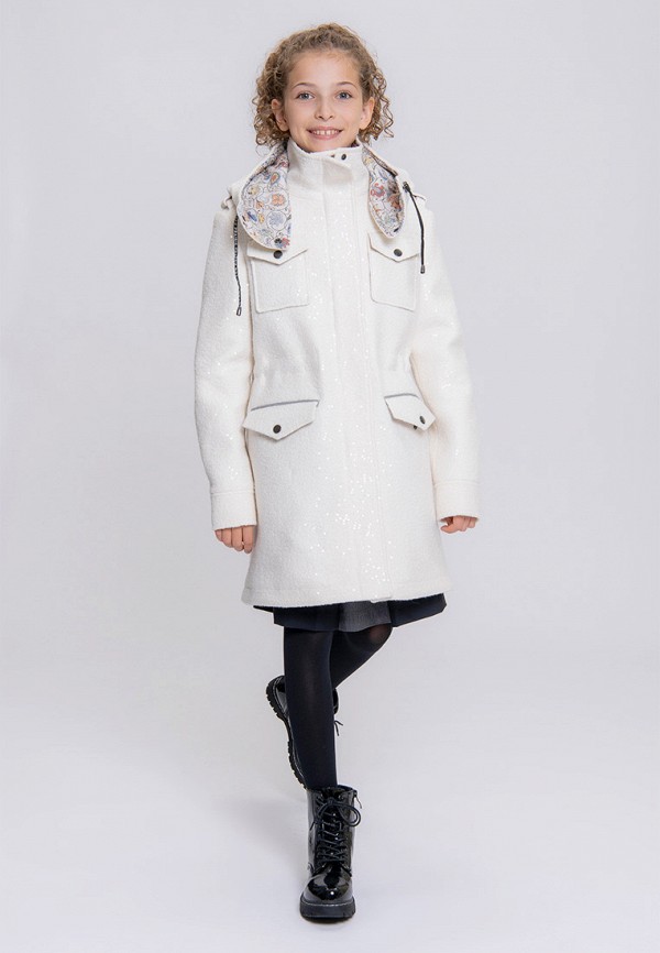 Пальто для девочки Prairie Saint Petersburg цвет белый  Фото 8