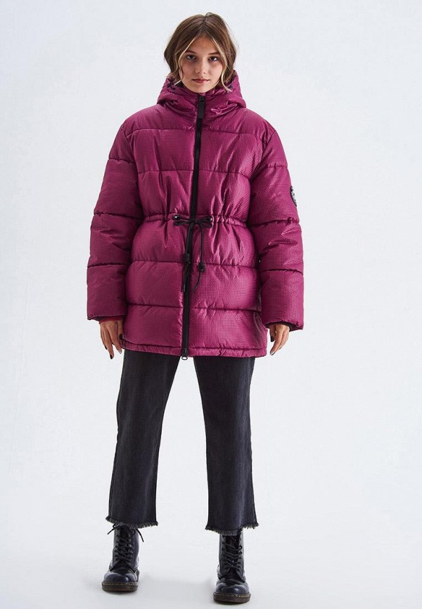 

Куртка утепленная Smena, Бордовый, oversize
