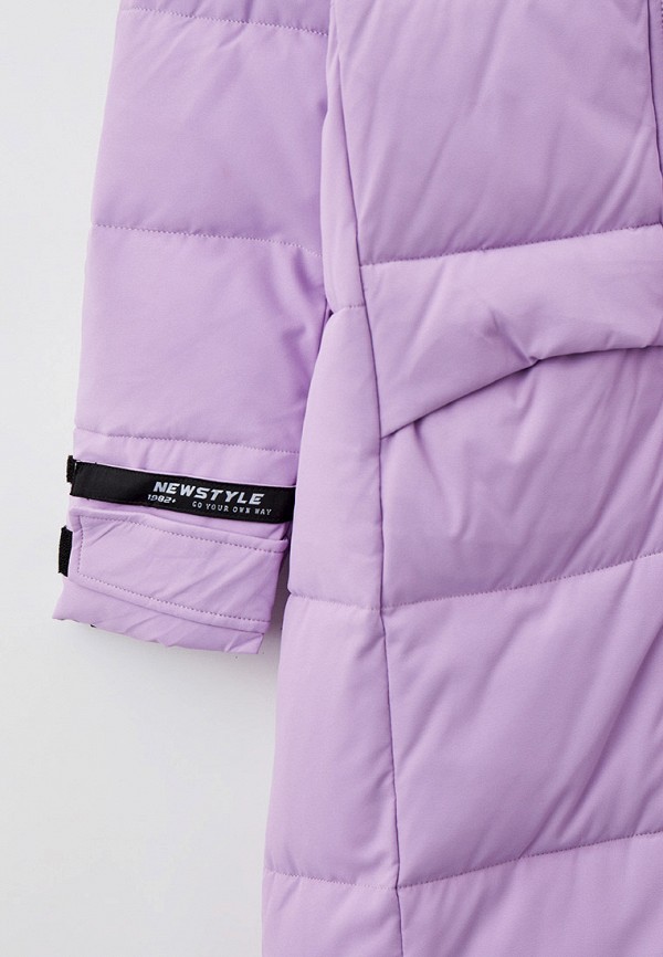 Куртка для девочки утепленная Vitacci цвет фиолетовый  Фото 4