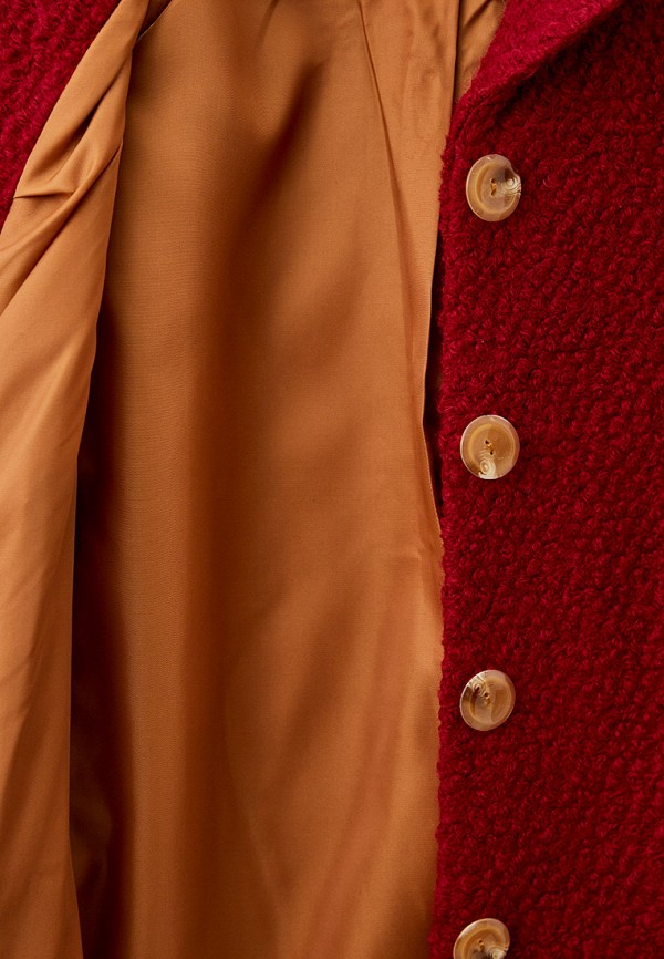 Пальто для девочки Prime Baby цвет бордовый  Фото 5