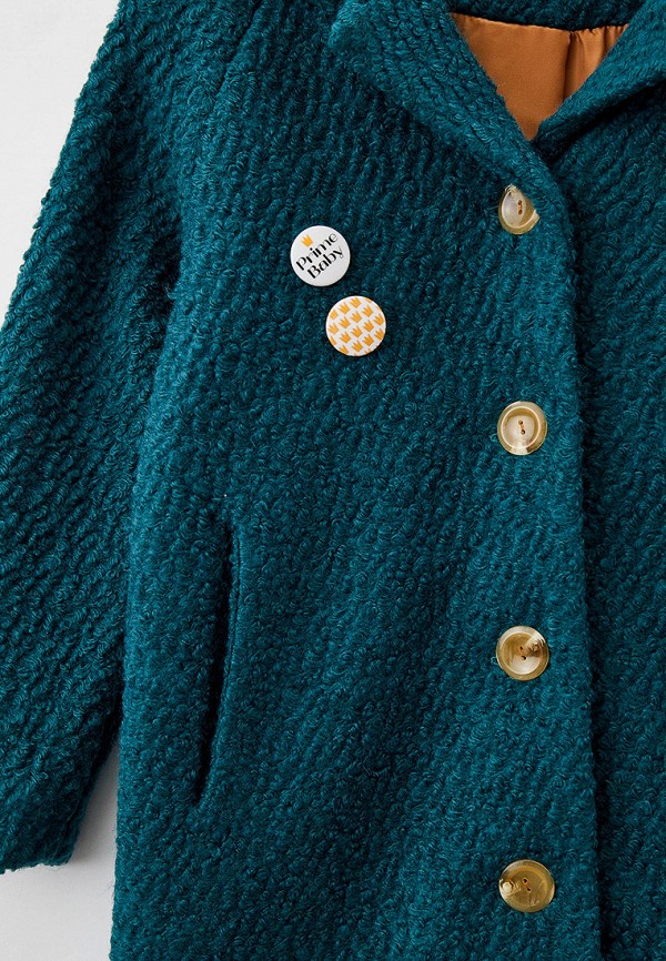 Пальто для девочки Prime Baby цвет зеленый  Фото 3