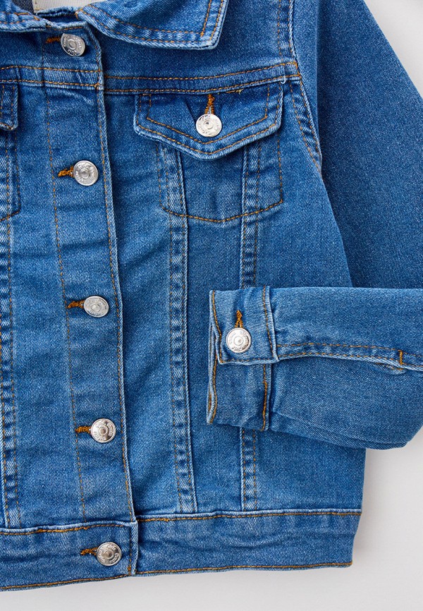 Куртка для девочки джинсовая DeFacto цвет синий  Фото 3