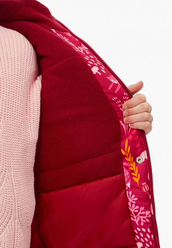 Куртка для девочки утепленная Modis цвет красный  Фото 5