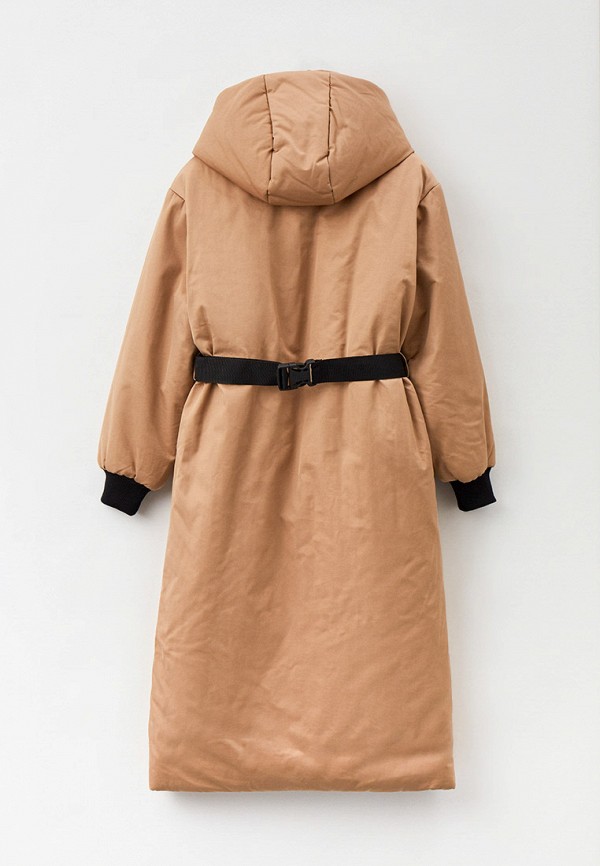 Куртка для девочки утепленная RionaKids цвет коричневый  Фото 2