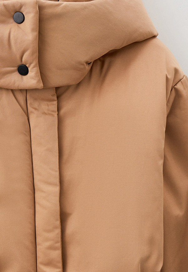 Куртка для девочки утепленная RionaKids цвет коричневый  Фото 4