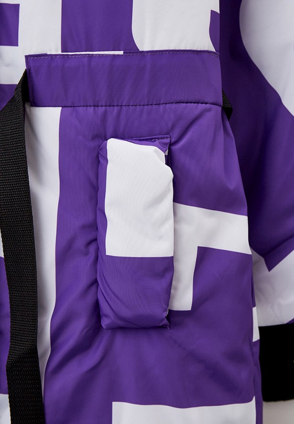 Куртка для девочки утепленная RionaKids цвет фиолетовый  Фото 4