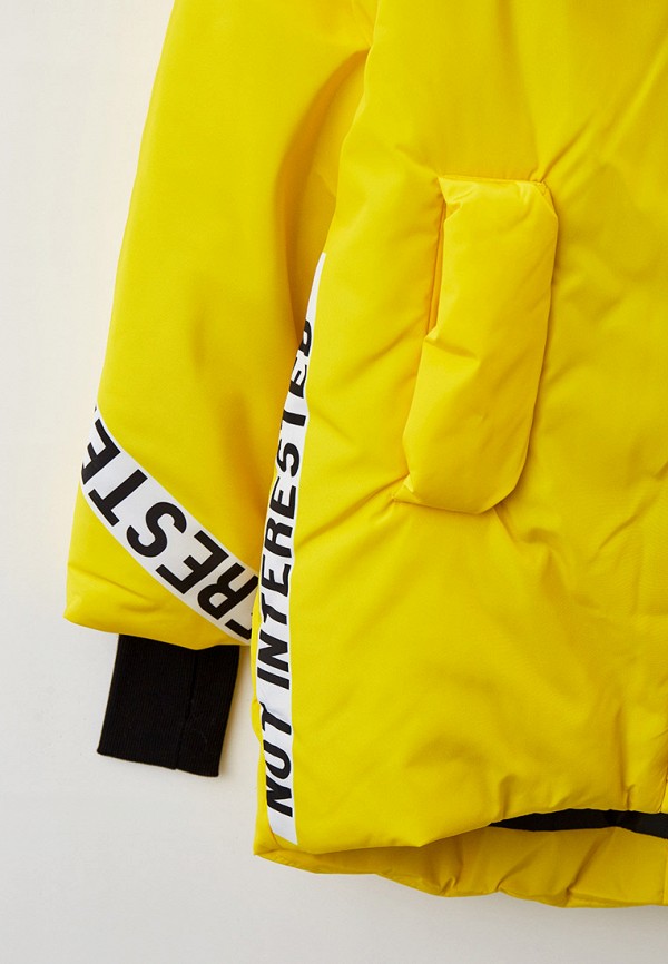 Куртка для девочки утепленная RionaKids цвет желтый  Фото 5