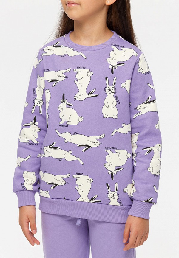 Свитшот Kogankids фиолетовый, размер 116, фото 7