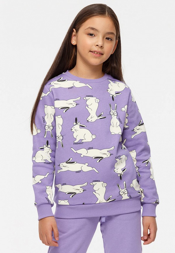 Свитшот Kogankids фиолетовый, размер 116, фото 5