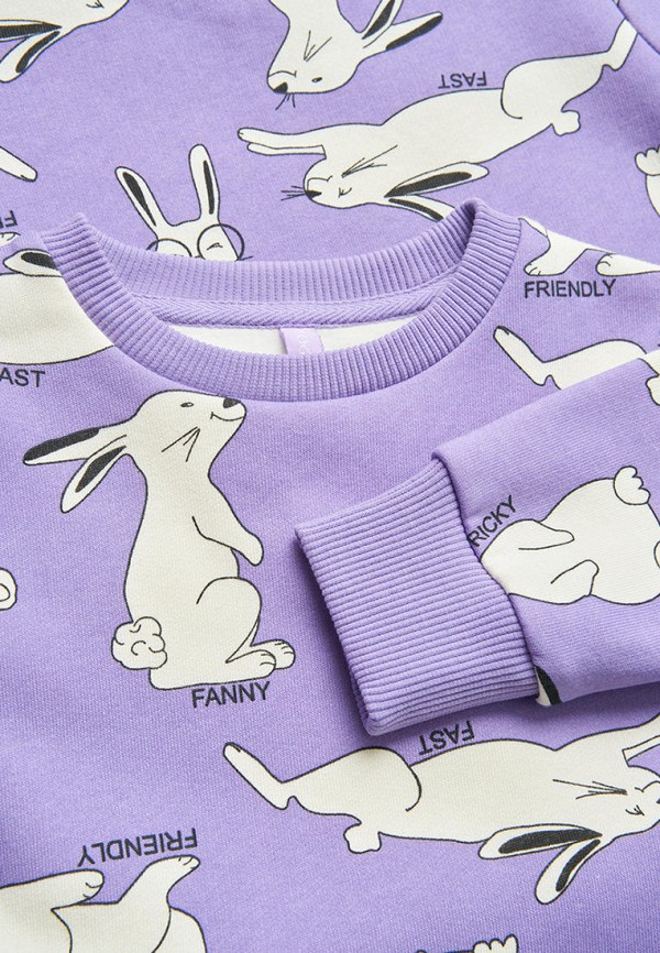 Свитшот Kogankids фиолетовый, размер 116, фото 4