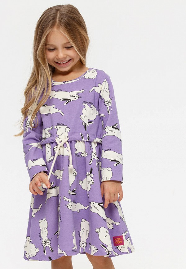 Платье Kogankids фиолетовый, размер 104, фото 5