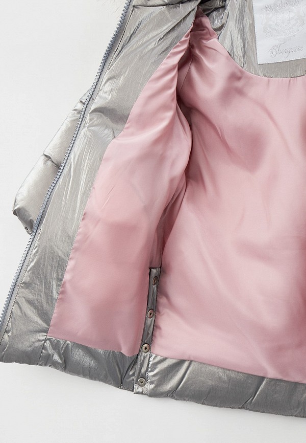 Куртка для девочки утепленная Choupette цвет серебряный  Фото 5