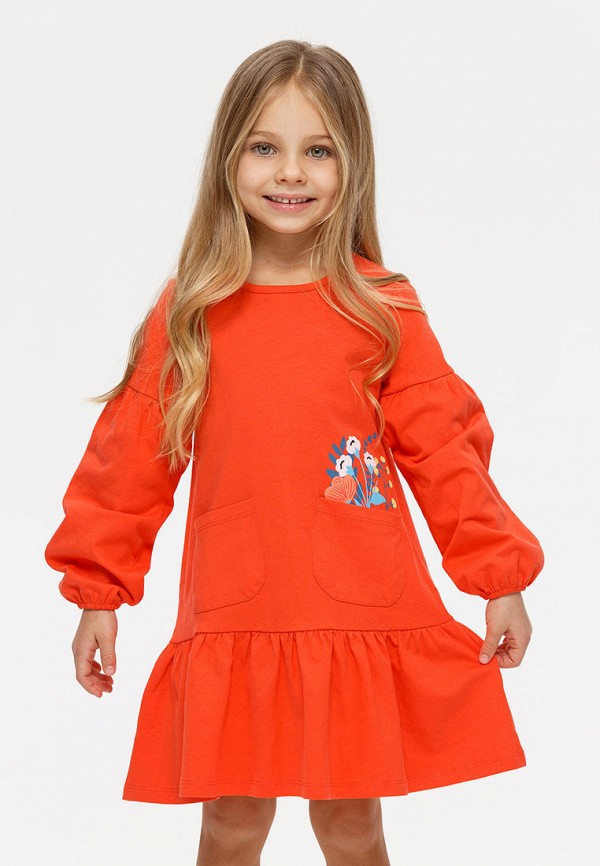Платье Kogankids оранжевый, размер 110, фото 3