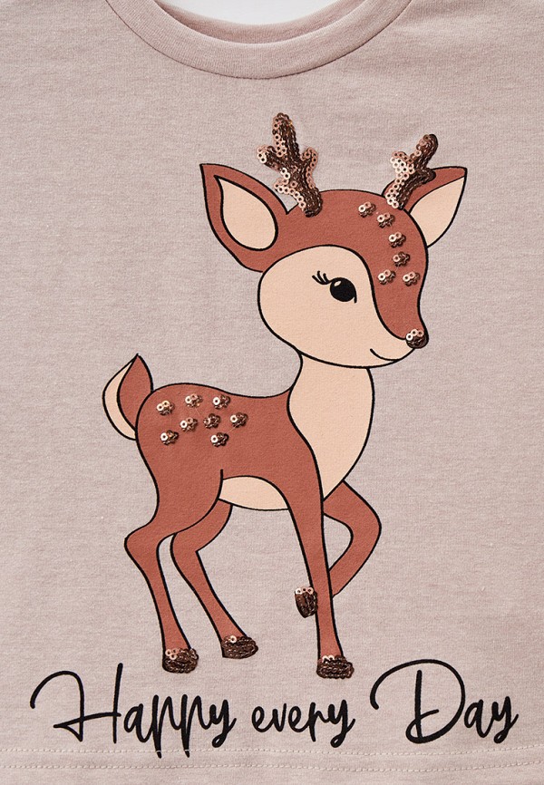 Лонгслив Acoola бежевый, размер 128, фото 3