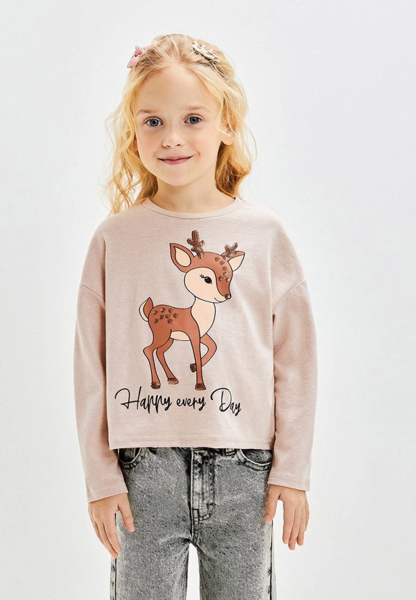 Лонгслив Acoola бежевый, размер 128, фото 4