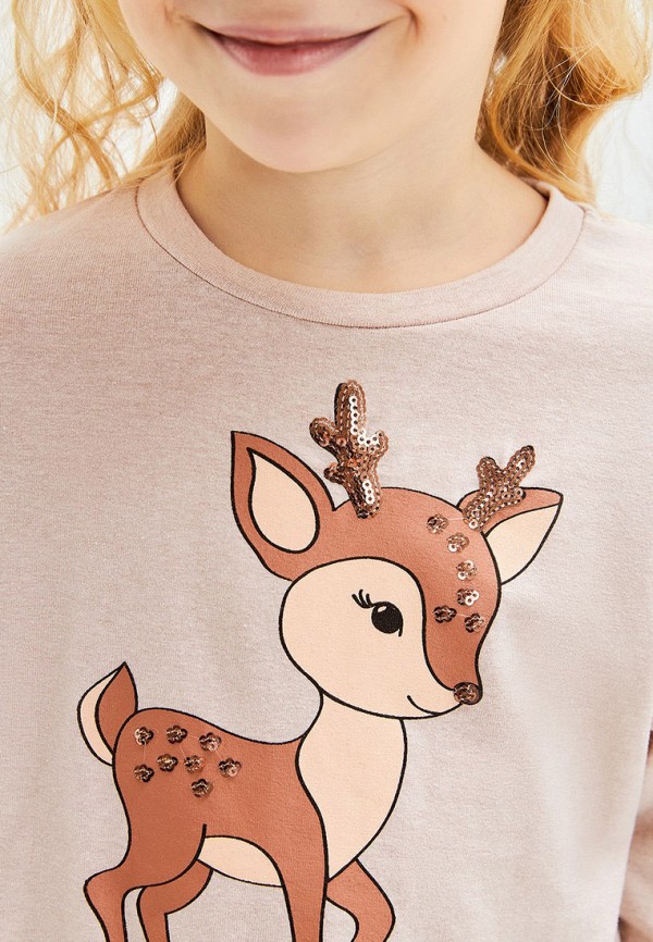 Лонгслив Acoola бежевый, размер 128, фото 5