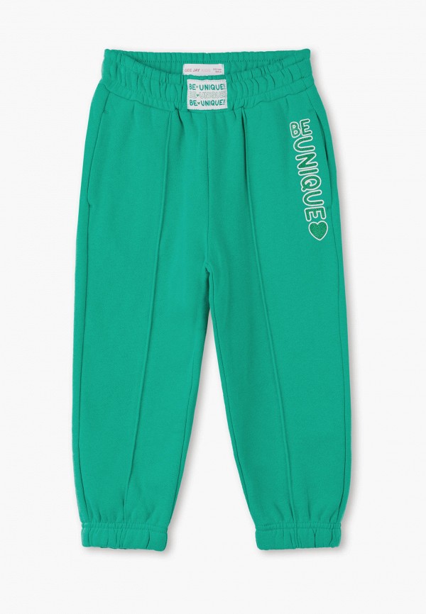 Брюки спортивные для девочки Gloria Jeans цвет зеленый 