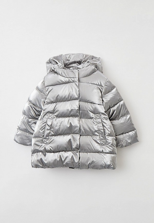 Куртка для девочки утепленная Coccodrillo цвет серебряный 