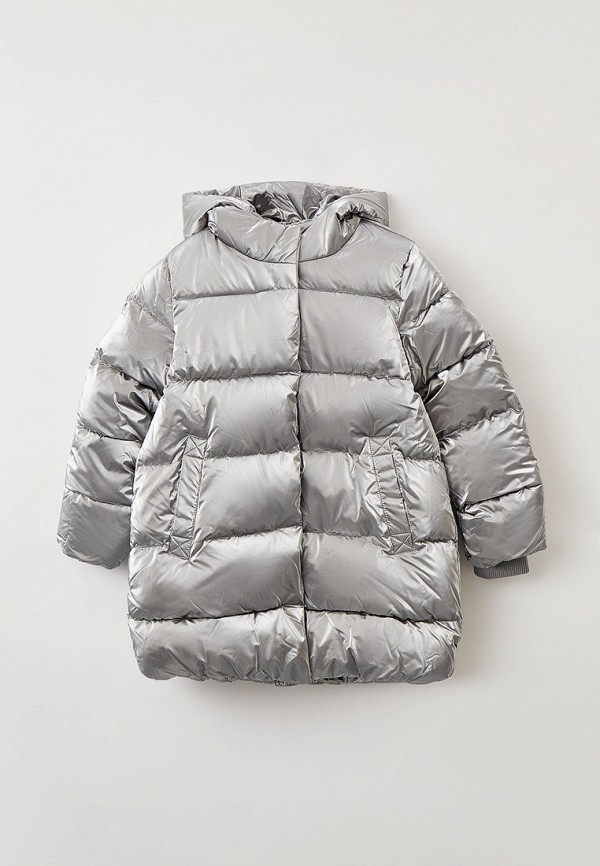 Куртка для девочки утепленная Coccodrillo цвет серебряный 