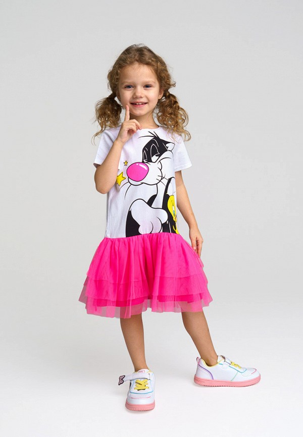 Платье PlayToday белый, размер 122, фото 4