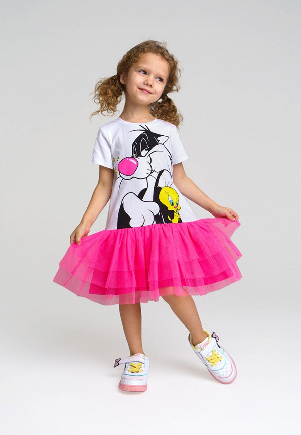 Платье PlayToday белый, размер 122, фото 5