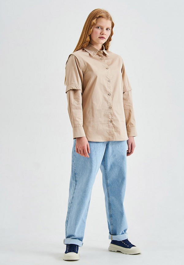 Блуза Smena бежевый, размер 158, фото 4