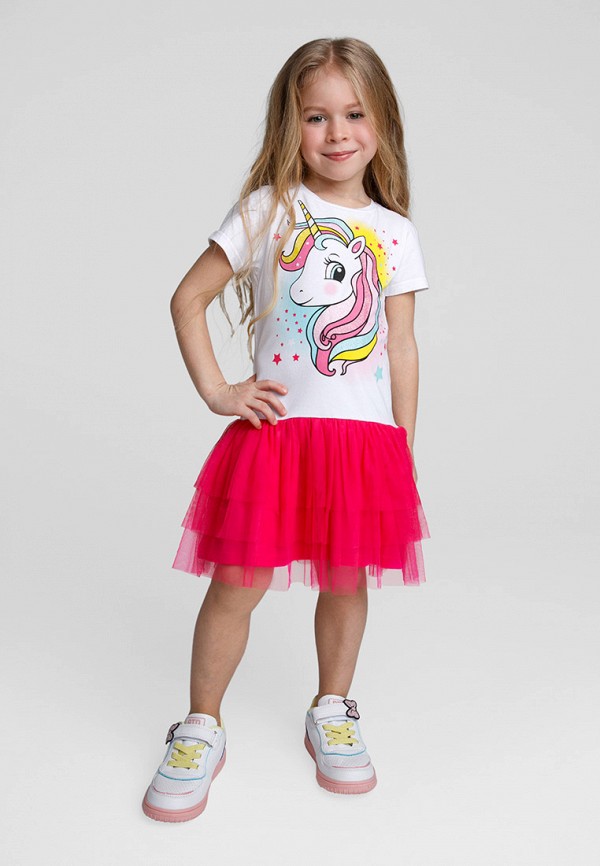 Платье PlayToday белый, размер 104, фото 4