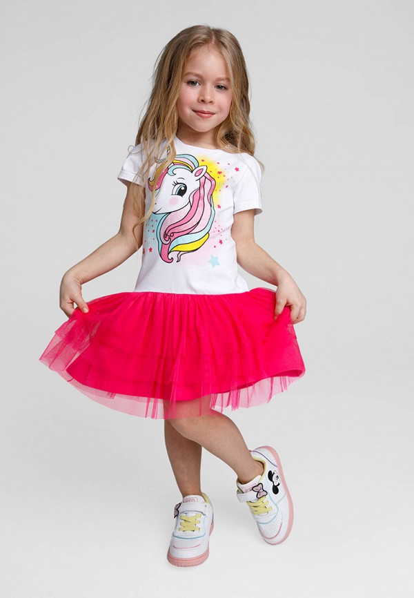 Платье PlayToday белый, размер 104, фото 5